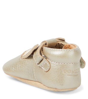 Bébé – Chaussons Blinc Bunny en cuir métallisé | Donsje
