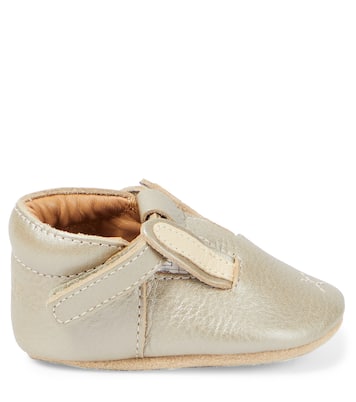 Bébé – Chaussons Blinc Bunny en cuir métallisé | Donsje