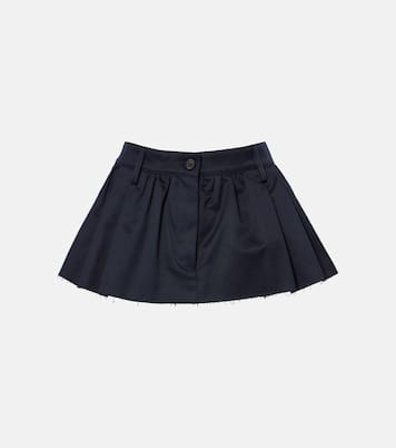 Mini-jupe en coton | Miu Miu