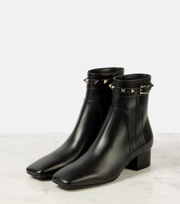 Ankle Boots Rockstud 40 aus Leder | Valentino Garavani
