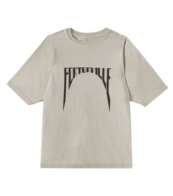Tシャツ・カットソー Rick Owens Ivory Jersey Shirt Jumbo printed cotton jersey T-shirt in white - Rick Owens