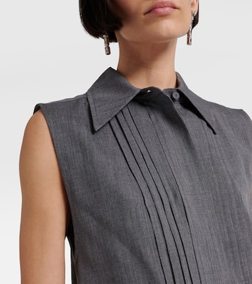 Vestido corto de lana | Jil Sander