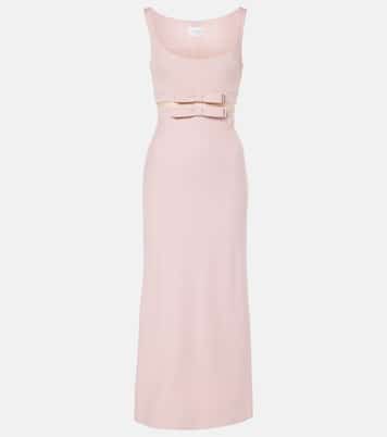 Abito midi in crêpe con pizzo | Giambattista Valli