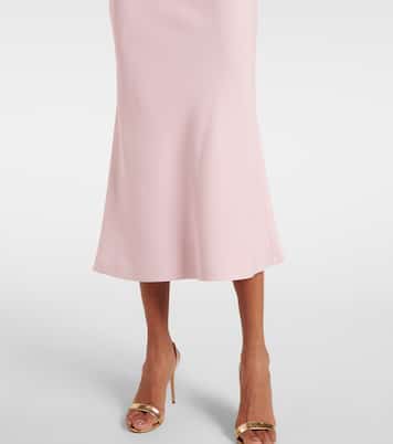 Abito midi in crêpe con pizzo | Giambattista Valli