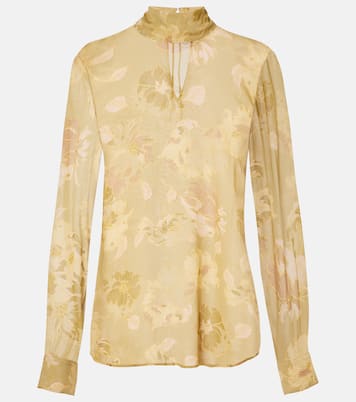 Printed sheer top | Dries Van Noten