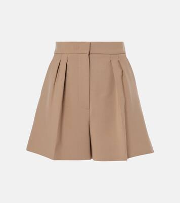Shorts Giugno in misto lana a vita alta | Max Mara