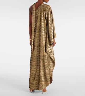 Gilded Ubud scarf-detail sequined gown | Taller Marmo