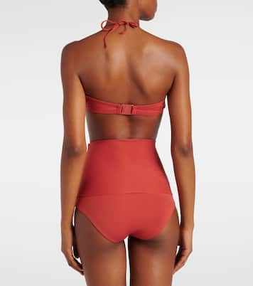 Polaris halterneck beaded bikini top | Eres