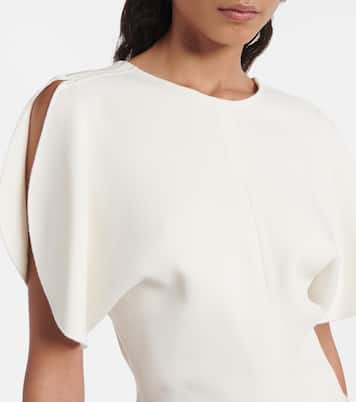 Abito corto con ruches | Victoria Beckham
