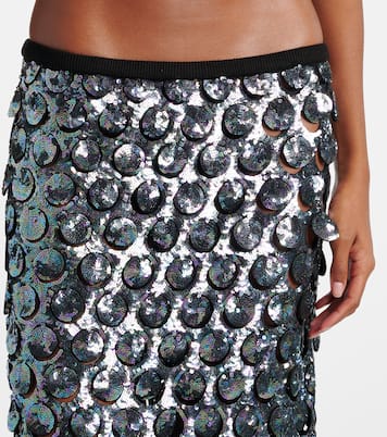 Photon sequined crochet midi skirt | Christopher Esber