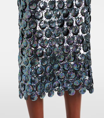 Photon sequined crochet midi skirt | Christopher Esber