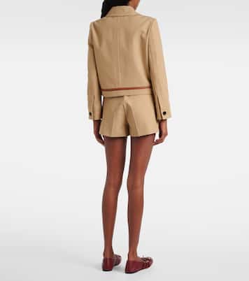 Shorts de dril de algodón con Horsebit | Gucci