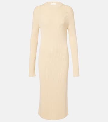 Abito midi in cotone e lana | Jil Sander