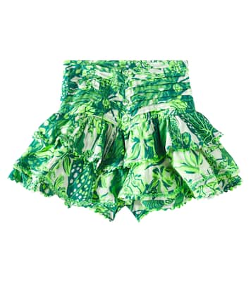 Gonna Alizee con stampa e volant | Poupette St Barth Kids