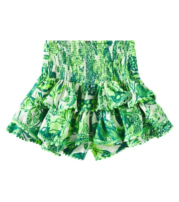 Gonna Alizee con stampa e volant | Poupette St Barth Kids