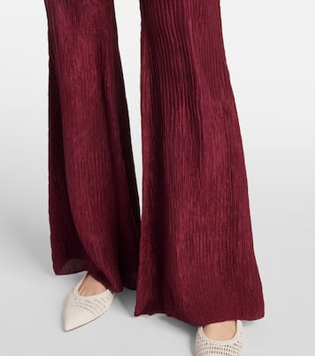 Pantalones flared Claude de seda | Gabriela Hearst