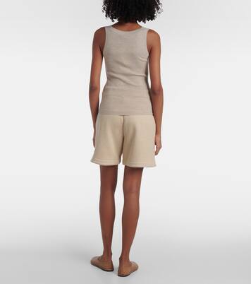 Tank top in lana vergine a coste | Max Mara