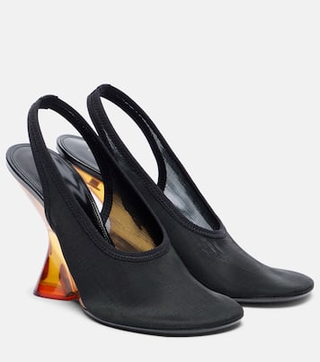 Pumps slingback con zeppa in mesh | Dries Van Noten