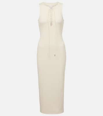 Abito midi in cotone a coste | Givenchy