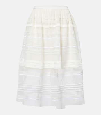 Gonna midi in pizzo e tulle | Xu Zhi