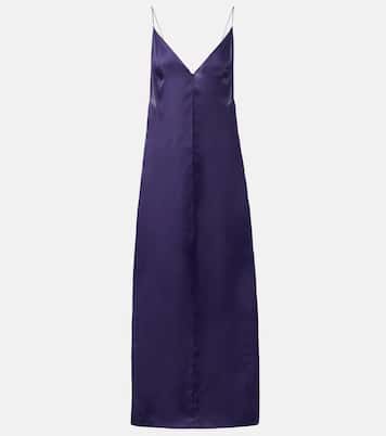 Robe longue Tuluula en organza de soie | Khaite