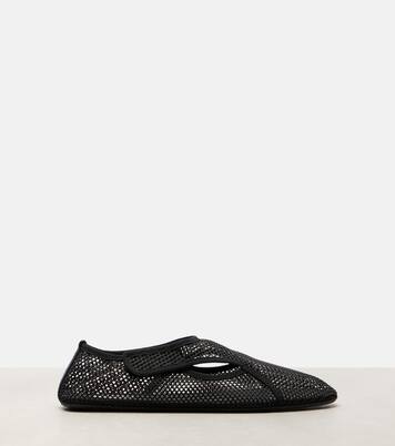 Fishnet slip-on shoes | Alaïa