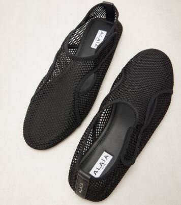 Fishnet slip-on shoes | Alaïa