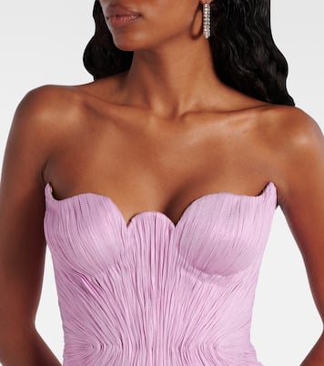 Jasleen silk tulle corset gown | Maria Lucia Hohan
