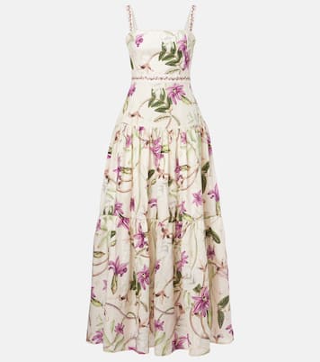 Lima printed cotton maxi dress | Agua by Agua Bendita
