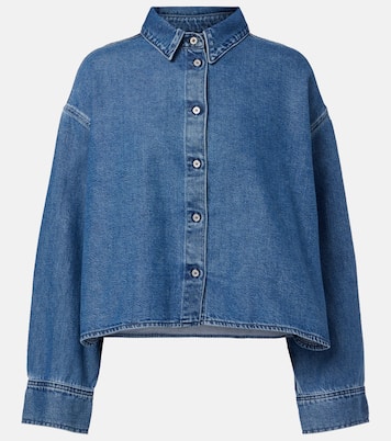Camisa cropped Nina de denim  | 7 For All Mankind