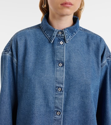 Camisa cropped Nina de denim  | 7 For All Mankind