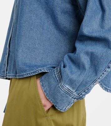 Camisa cropped Nina de denim  | 7 For All Mankind