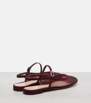 Ballerine Sling in organza | Gianvito Rossi