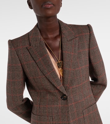 Blazer de lana virgen a cuadros | Chloé