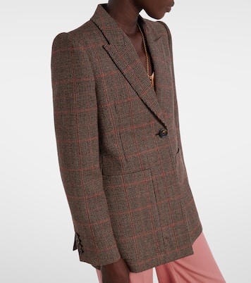 Blazer de lana virgen a cuadros | Chloé