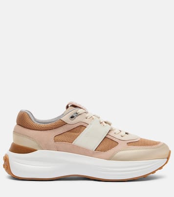 Leather-trimmed sneakers | Tod's