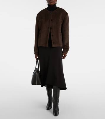 Gliss chevron alpaca and wool jacket | Blazé Milano