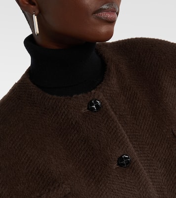 Gliss chevron alpaca and wool jacket | Blazé Milano