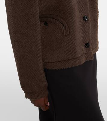 Gliss chevron alpaca and wool jacket | Blazé Milano