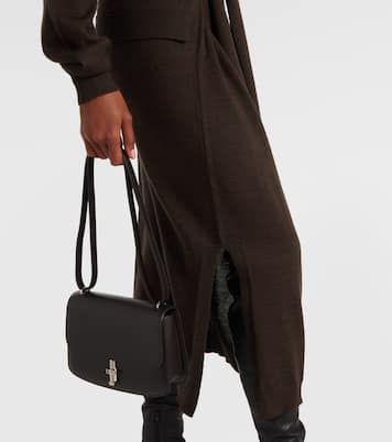 Turtleneck wool-blend midi dress | Lemaire