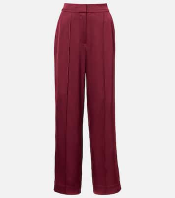 Kyra high-rise satin wide-leg pants | Simkhai
