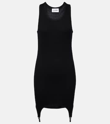 Ribbed-knit cotton jersey minidress | Jean Paul Gaultier