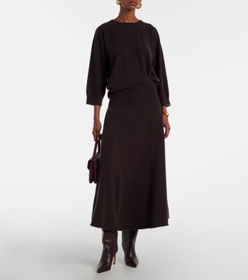 Maxirock N°388 Ease aus einem Kaschmirgemisch | Extreme Cashmere