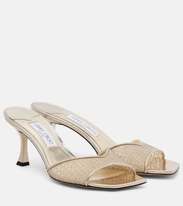 Skye 70 embellished mesh mules | Jimmy Choo