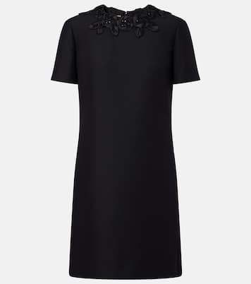 Verziertes Minikleid aus Wolle und Seide | Valentino