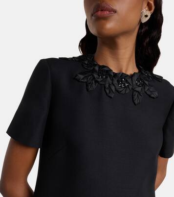 Verziertes Minikleid aus Wolle und Seide | Valentino