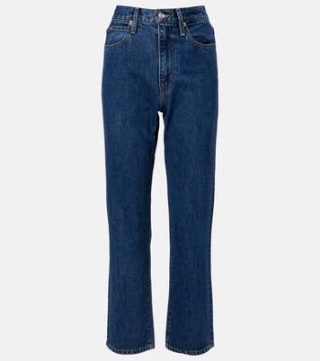 London cropped high-rise straight jeans | Slvrlake