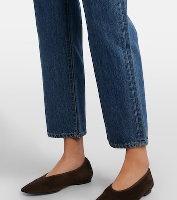 London cropped high-rise straight jeans | Slvrlake