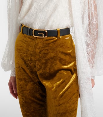 Square G reversible leather belt | Gucci