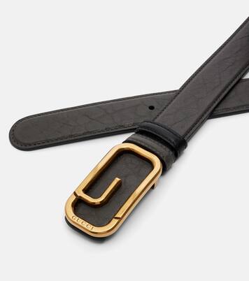 Square G reversible leather belt | Gucci